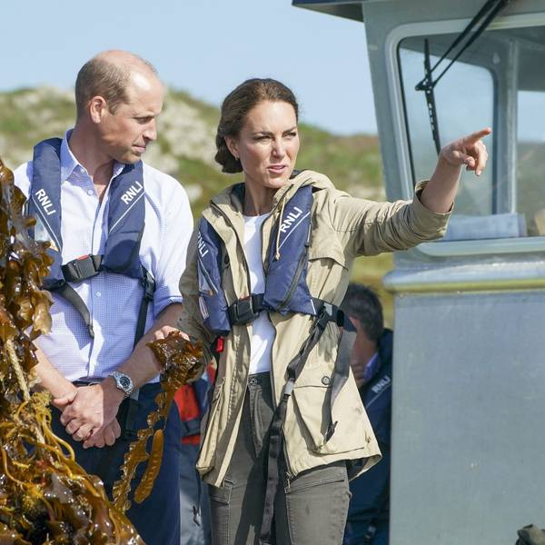 Prinz William und Prinzessin Catherine zu Besuch auf einer Algenfarm im walisischen St Davids
