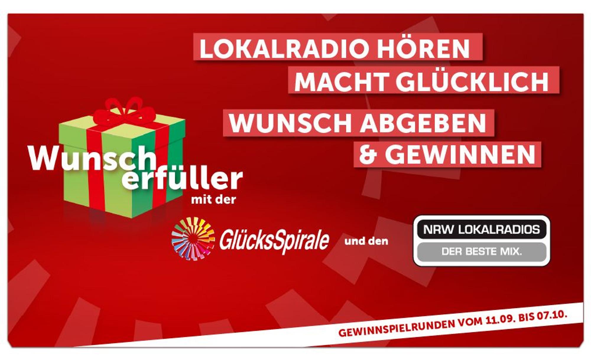 GlücksSpirale und 45 Lokalradios aus NRW Marketingmaterial.