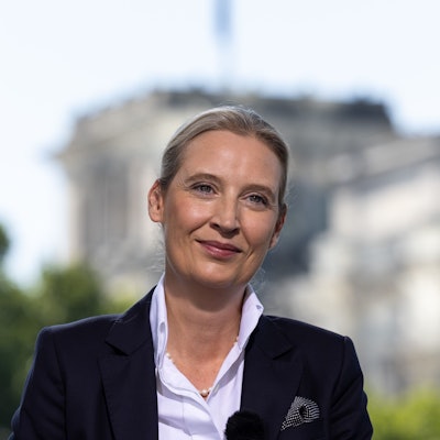 Alice Weidel (AfD) hat nach einem Polizeieinsatz wegen einer mutmaßlichen Bedrohungslage einen Wahlkampftermin abgesagt. (Archivbild)