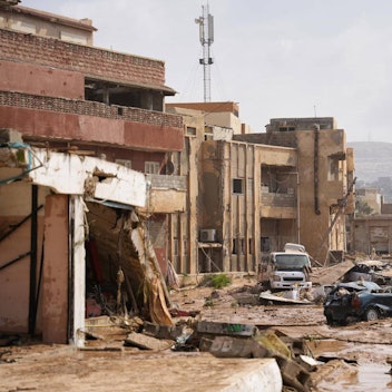 Verwüstung in der Hafenstadt Derna. Bei heftigen Unwettern sind in Libyen laut Behördenangaben mehr als 5000 Menschen gestorben.