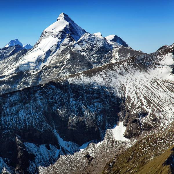 Das Große Wiesbachhorn in den österreichischen Alpen in der Nähe des Großglockners.