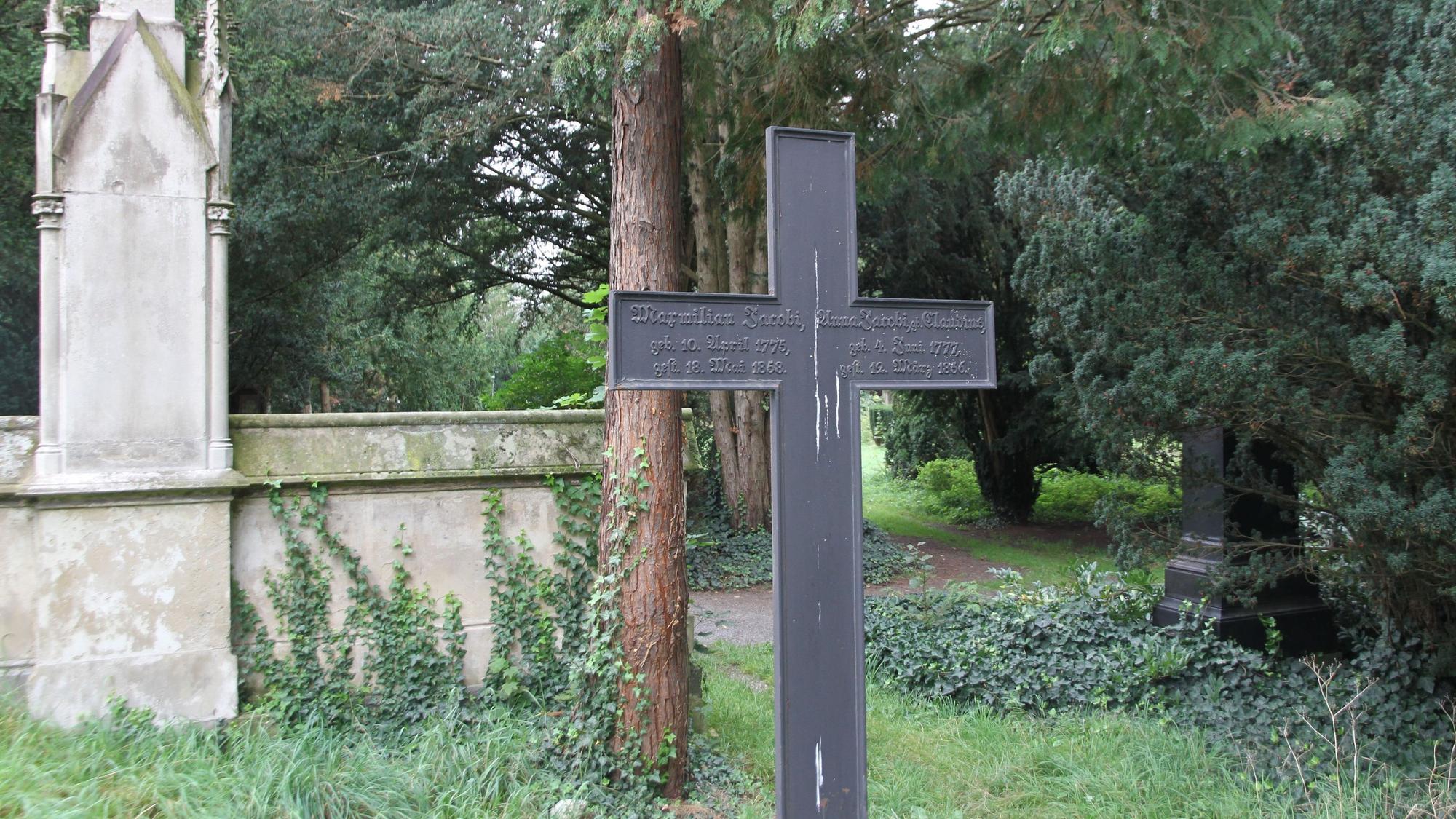 Alter Siegburger Friedhof an der Johannesstraße, Grab von Maximilian Jacobi