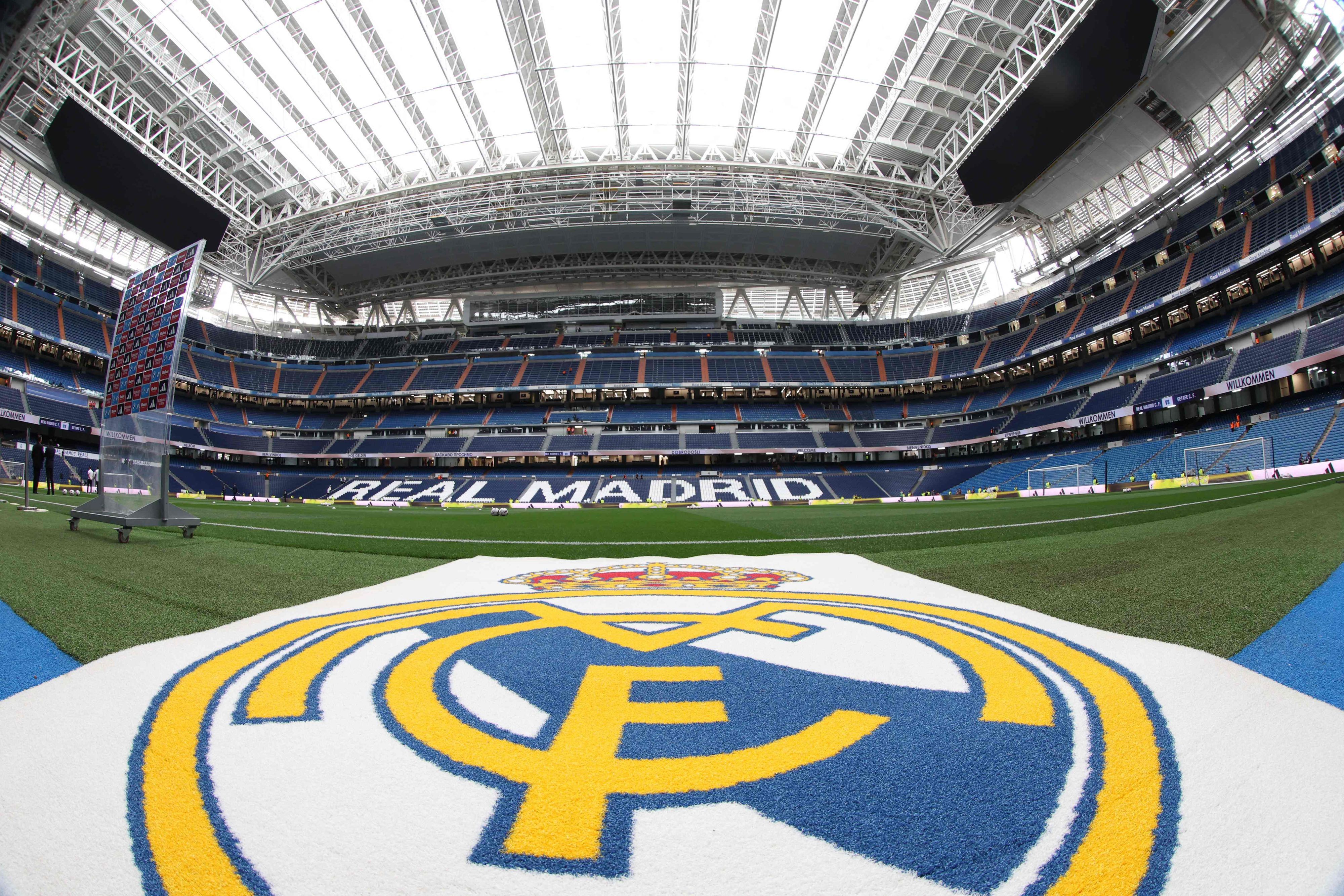 Blick in das Santiago Bernabéu Stadion.