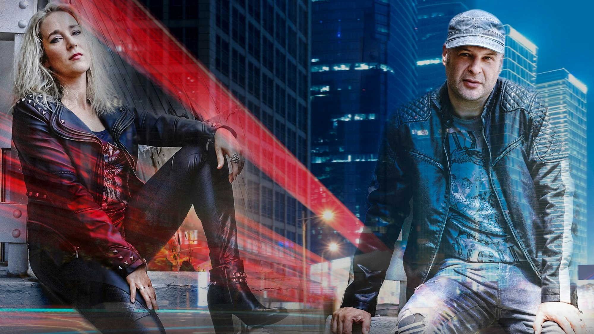 Freakstorm-Sängerin Sinah Meier und Drummer Olli Fuchs.