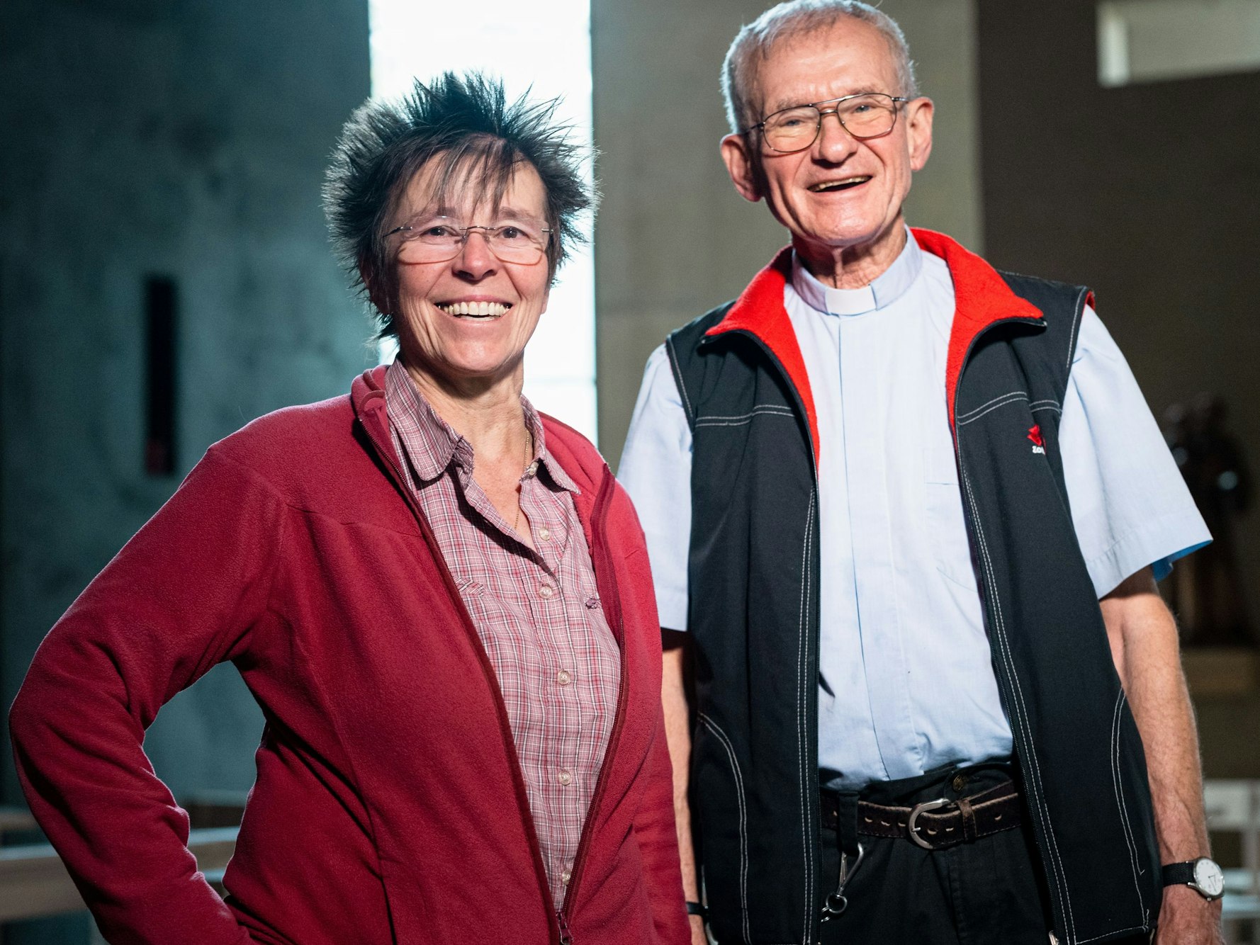 Marianne Arndt, Gemeindereferentin, und Pfarrer Franz Meurer.