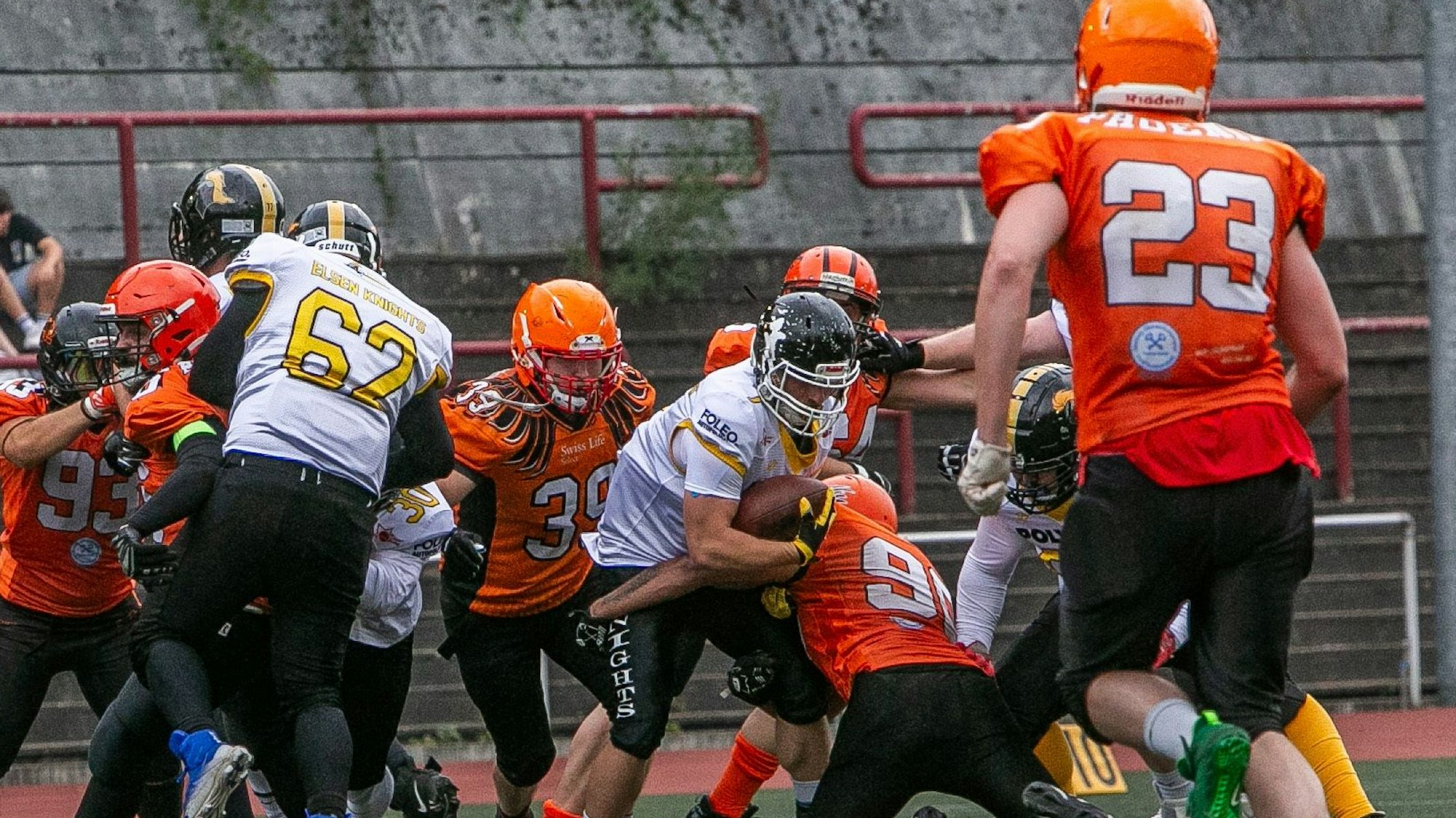 Spielszene aus einem Football-Spiel