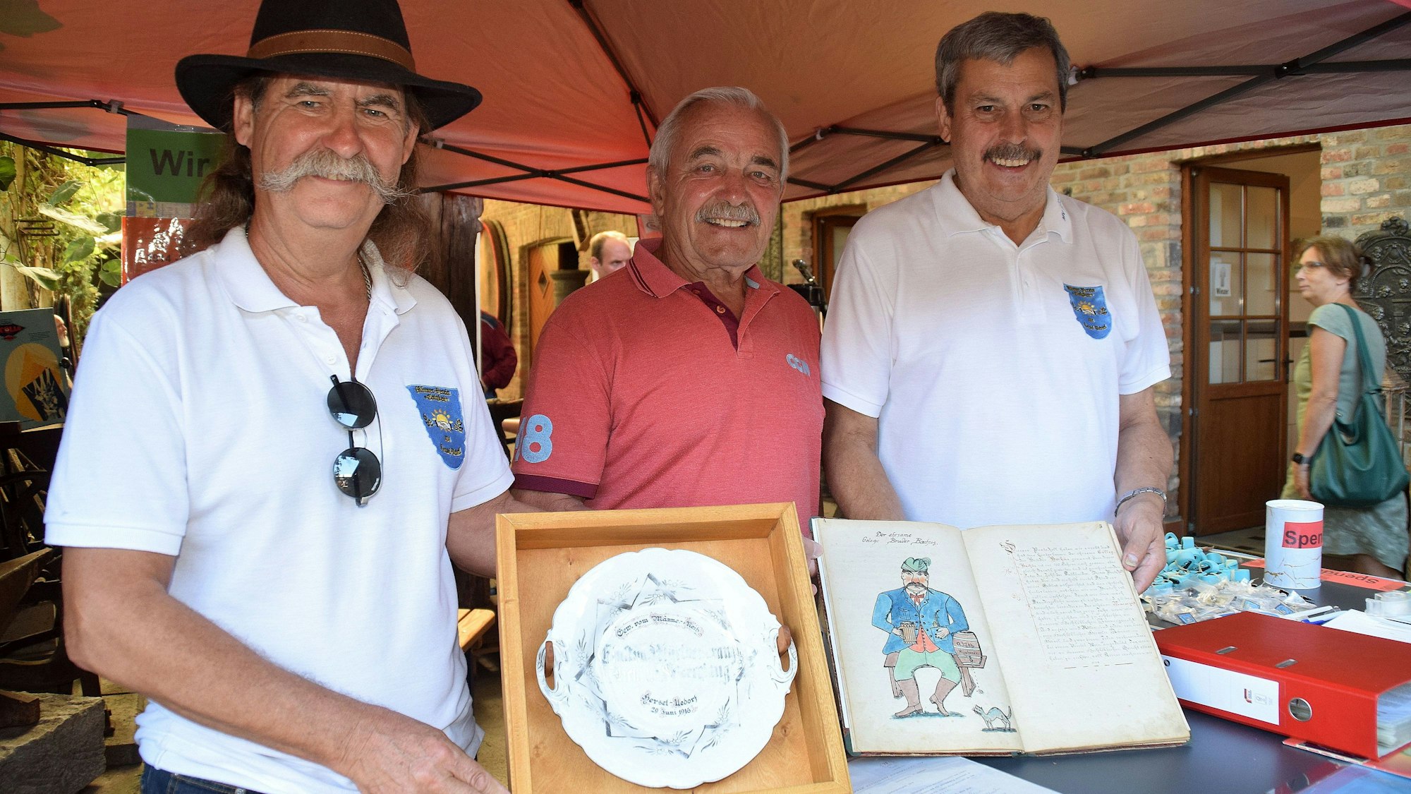 Horst Mindt, Hans Krämer und Herbert Kambeck (von links) vom „Männerverein Einigkeit“.