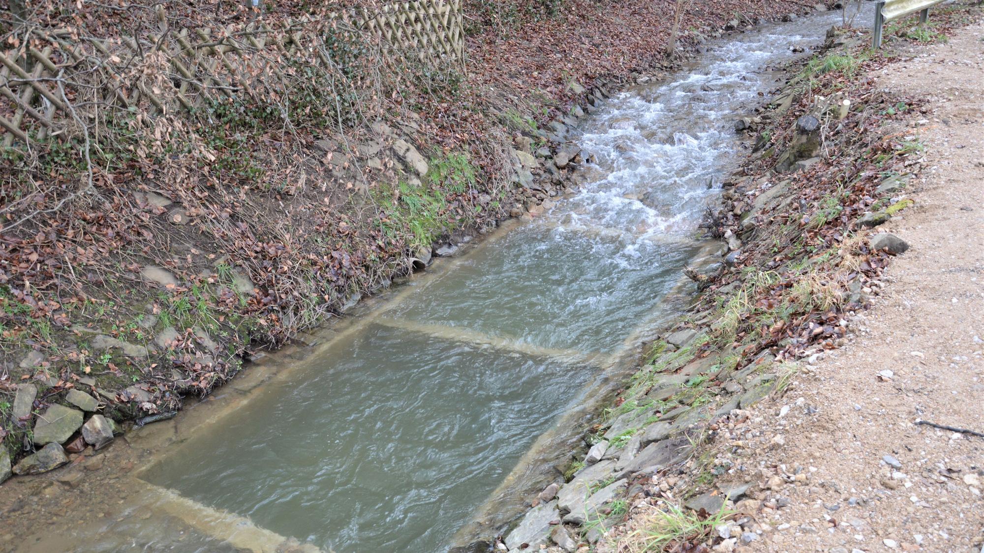 Das Bild zeigt den Gillesbach in Urft.