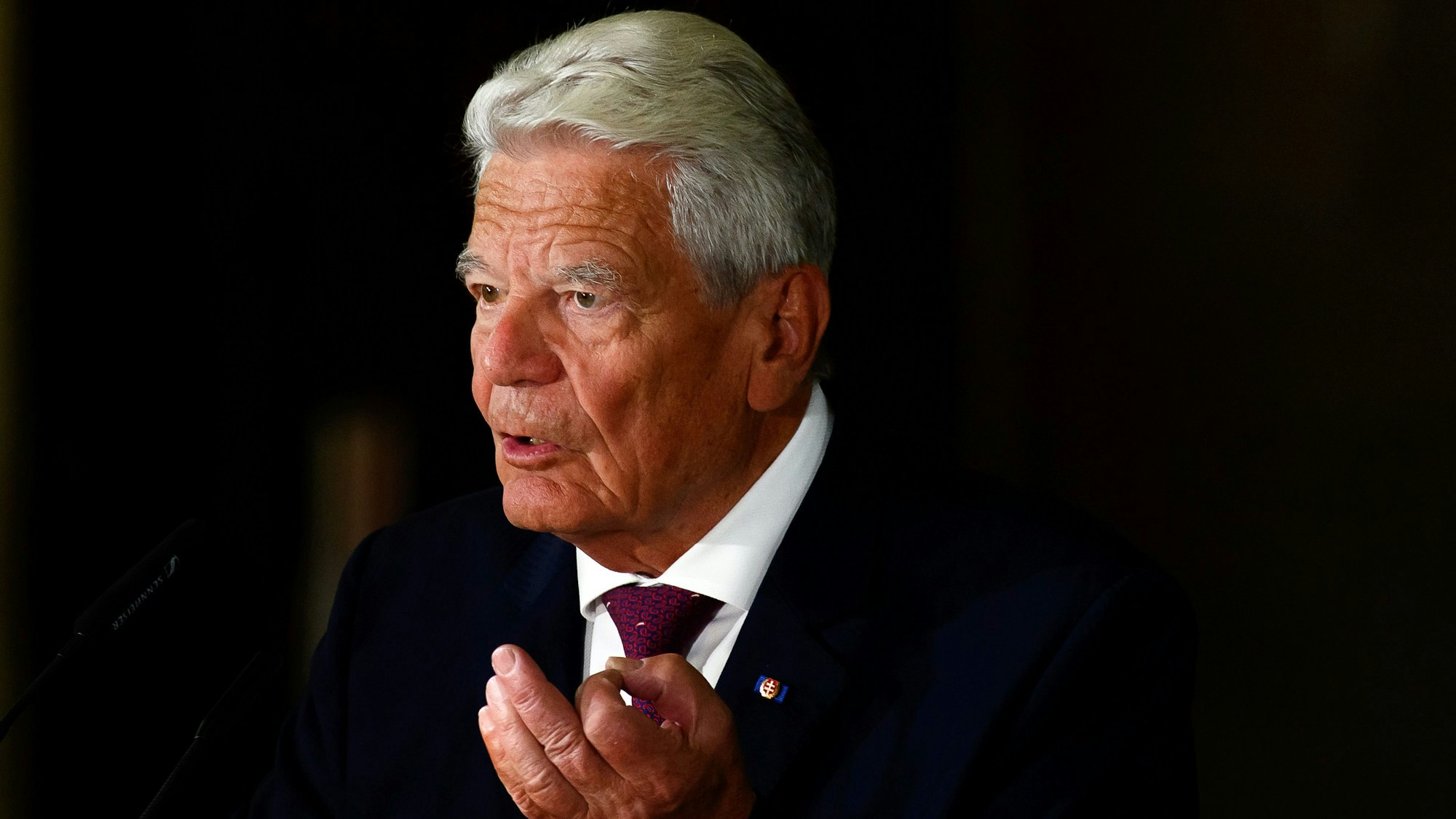 Joachim Gauck, Bundespräsident a.D., spricht während der Verleihung des Kaiser-Otto-Preises die Laudatio. (Archivbild)