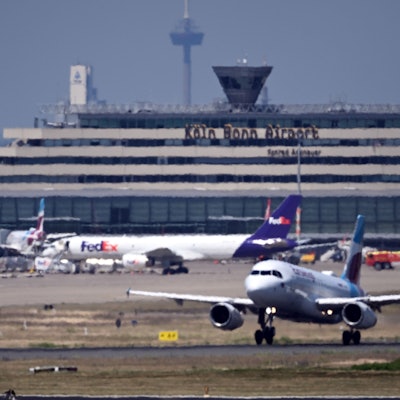 Eine Ansicht auf den Flughafen Köln/Bonn