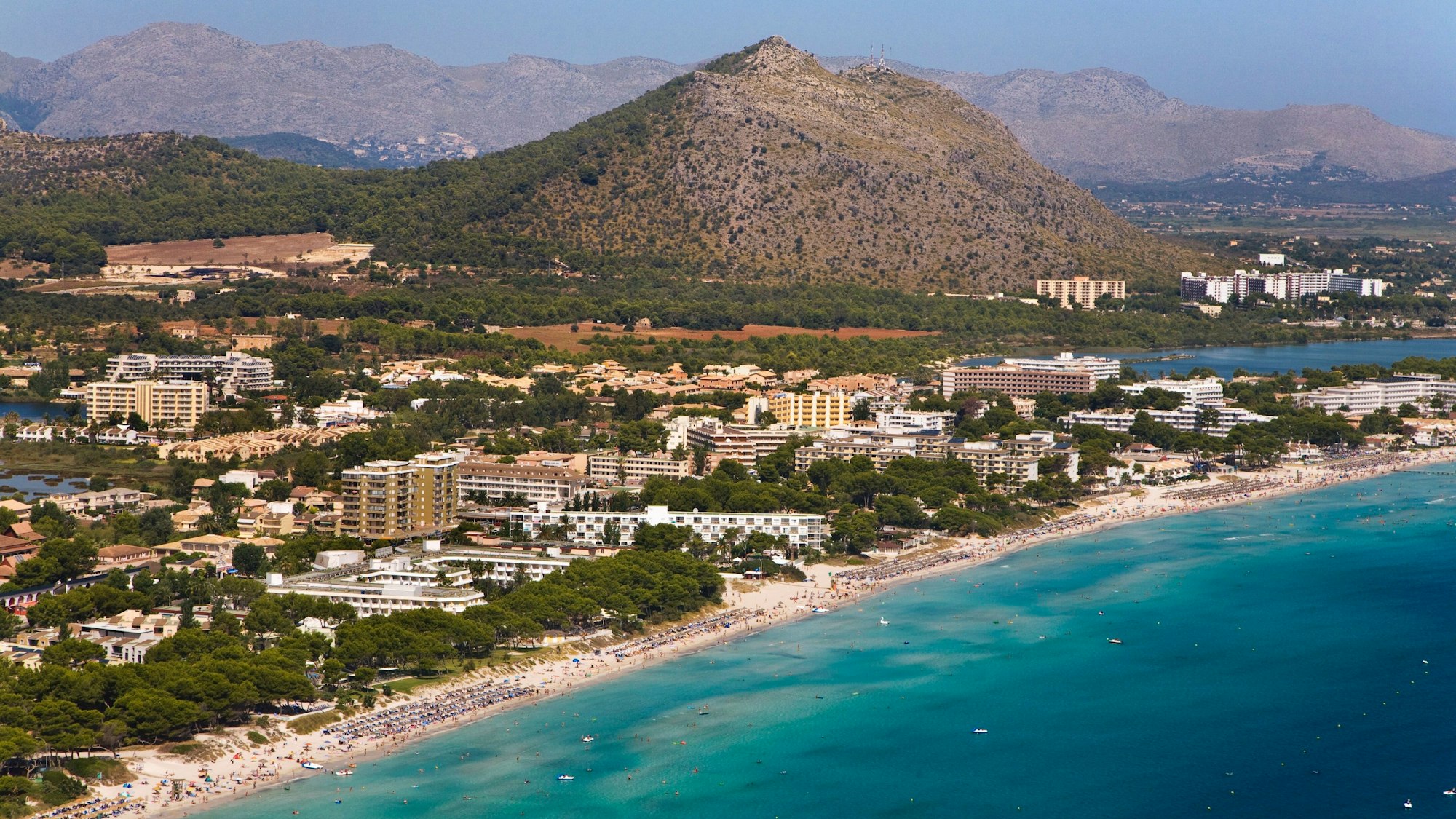 Playas de Muro y Alcudia. Alcudia Bay. Majorca. Balearic Islands. Spain.