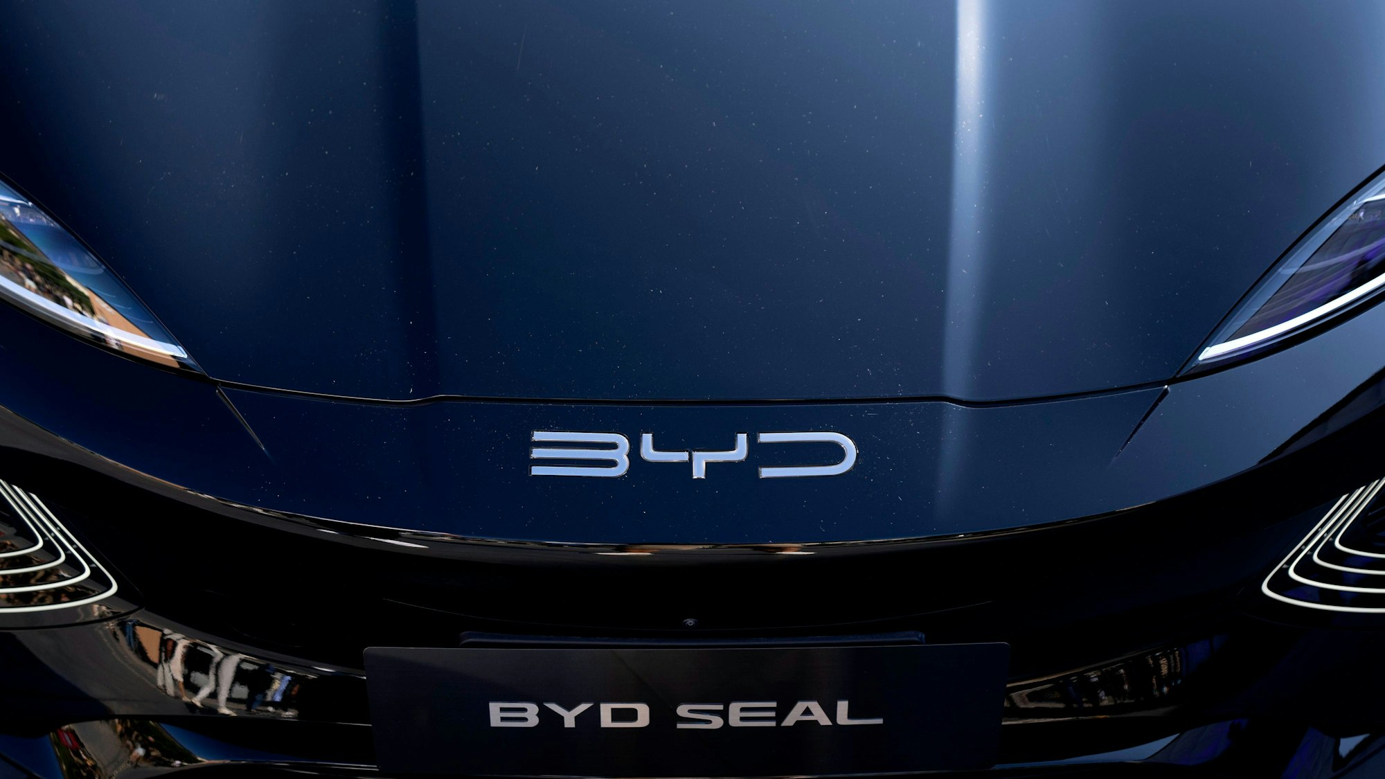 Das Logo des Herstellers BYD