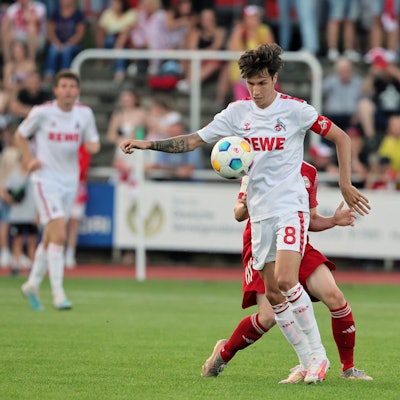 Testspiel, Bergisch Gladbach vs.1.FC Köln, 06.09.2023, Denis Huseinbasic (1. FC Köln), Bild: Herbert Bucco