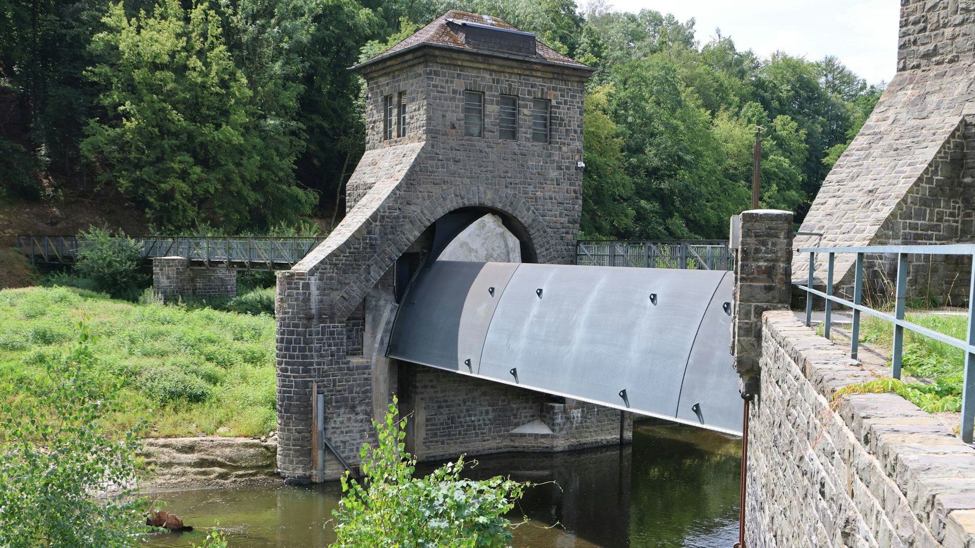Das Agger-Wehr in Ohl-Grünscheid.