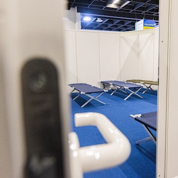 Die Messehallen in Deutz