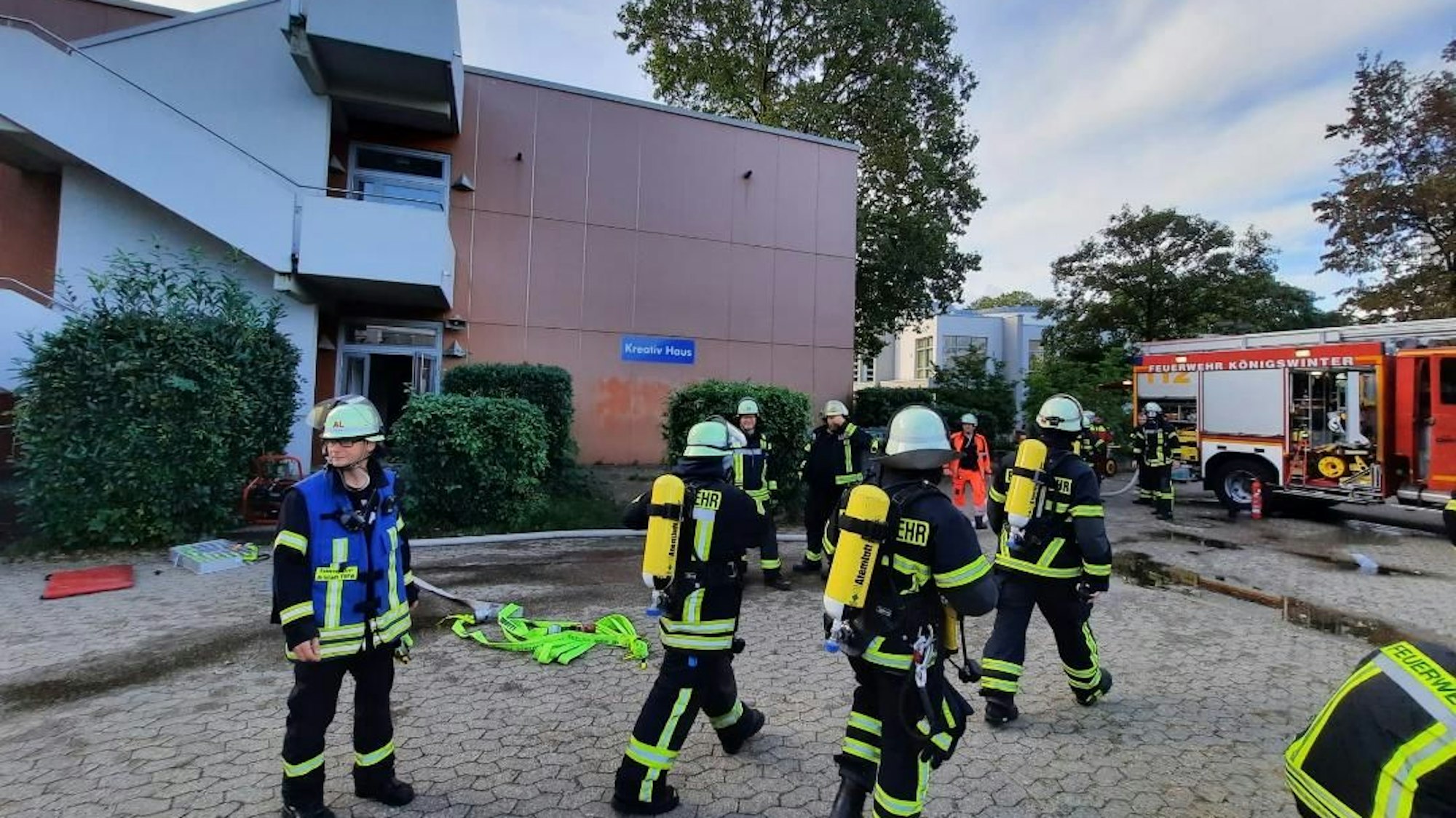 Großeinsatz an einer Schule.