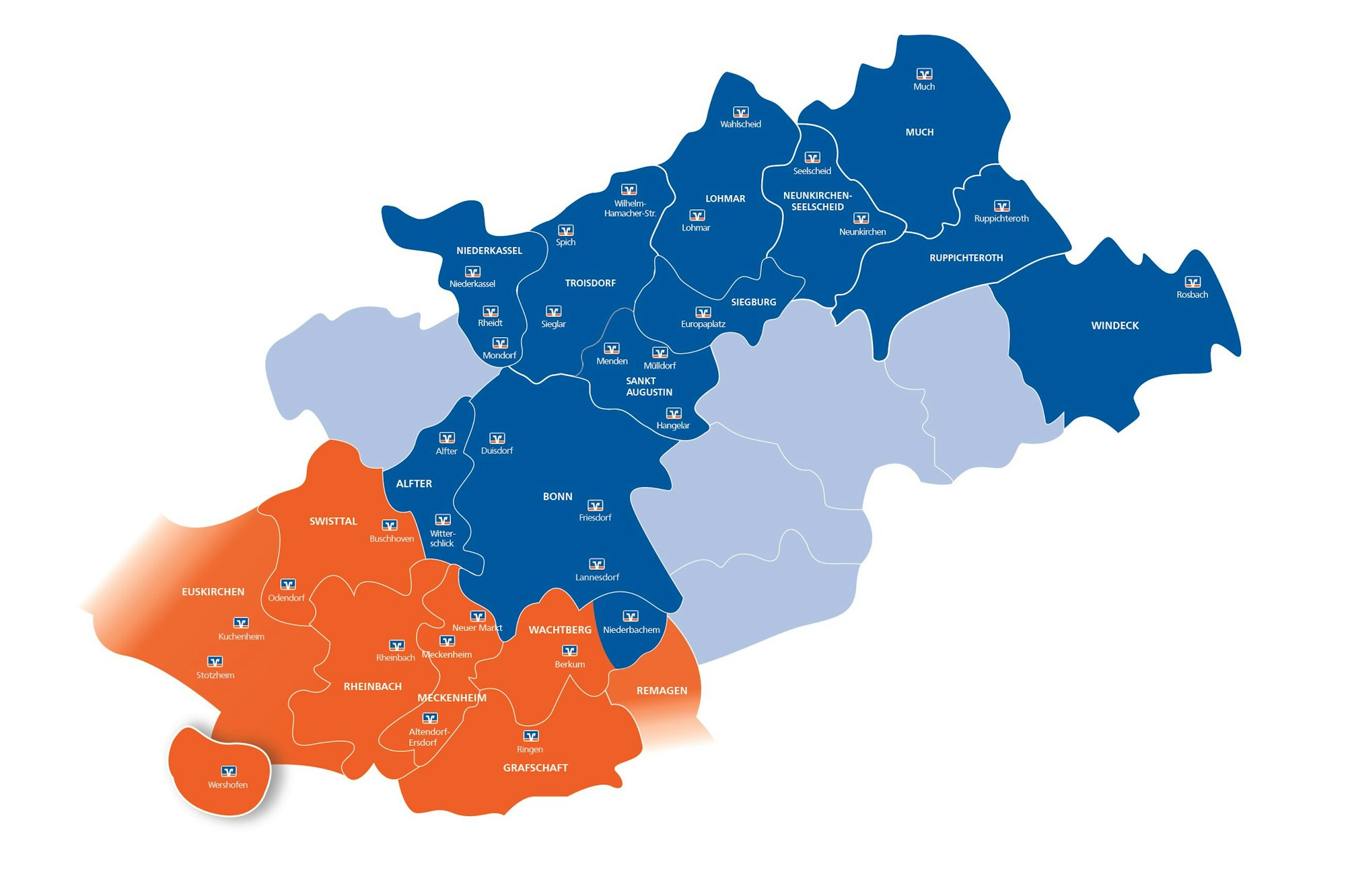 Eine Karte zum Fusionsgebiet