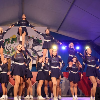 Bild vom Auftritt der Raketen bei einer Veranstaltung im Januar.