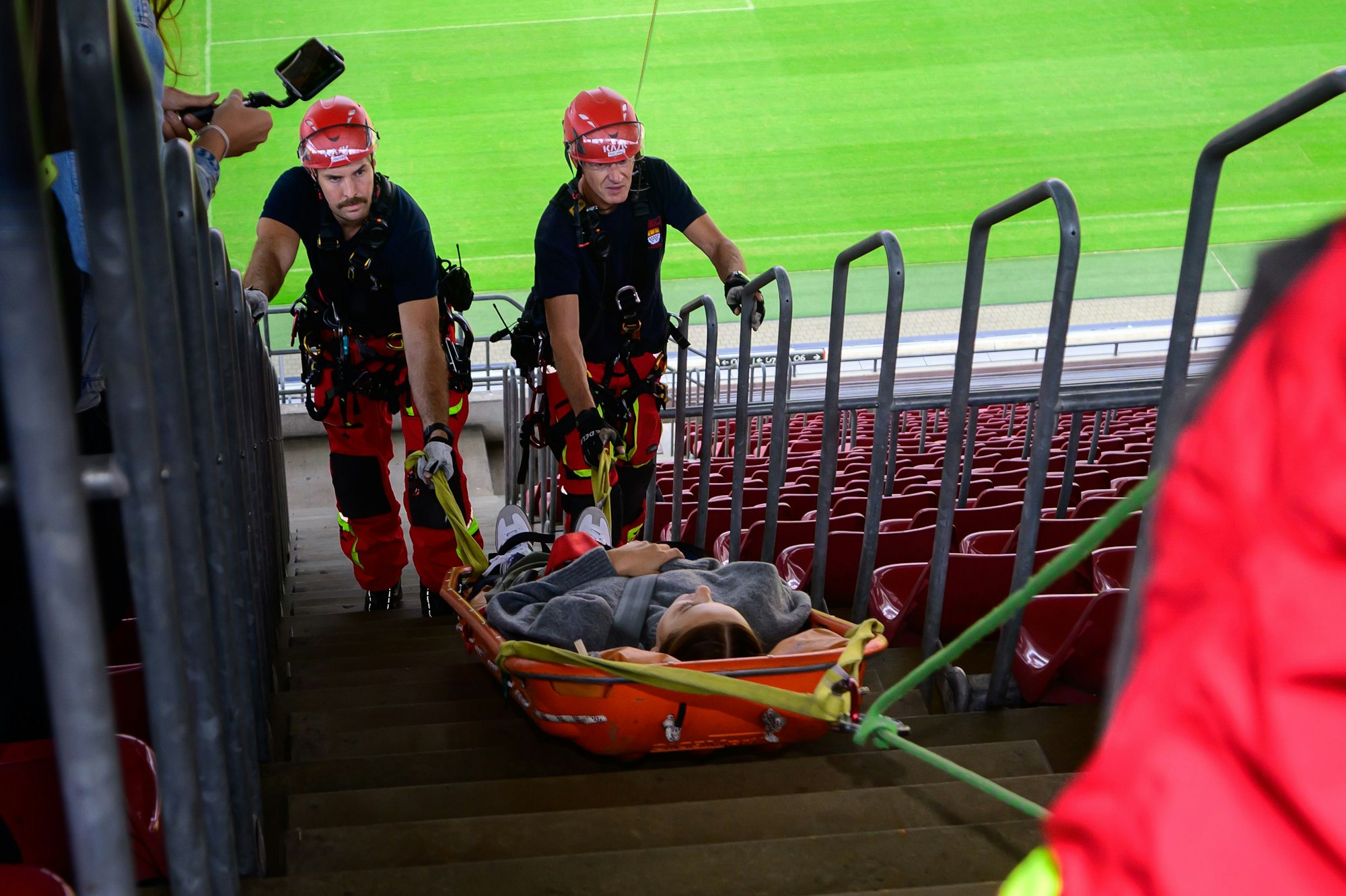 Bergung der „verletzten Person“