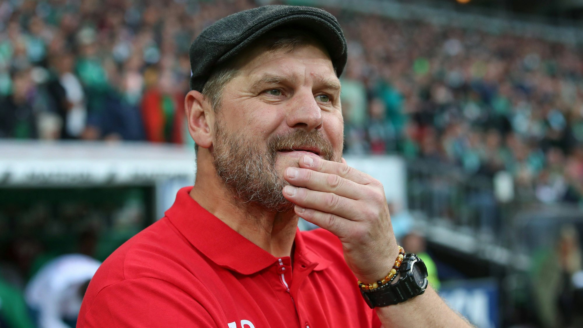 23.09.2023, xtgx, Fussball 1. Bundesliga, SV Werder Bremen - 1. FC Koeln emspor, v.l. Steffen Baumgart Koeln, Trainer Portrait, Portraet, Einzelbild nachdenklich