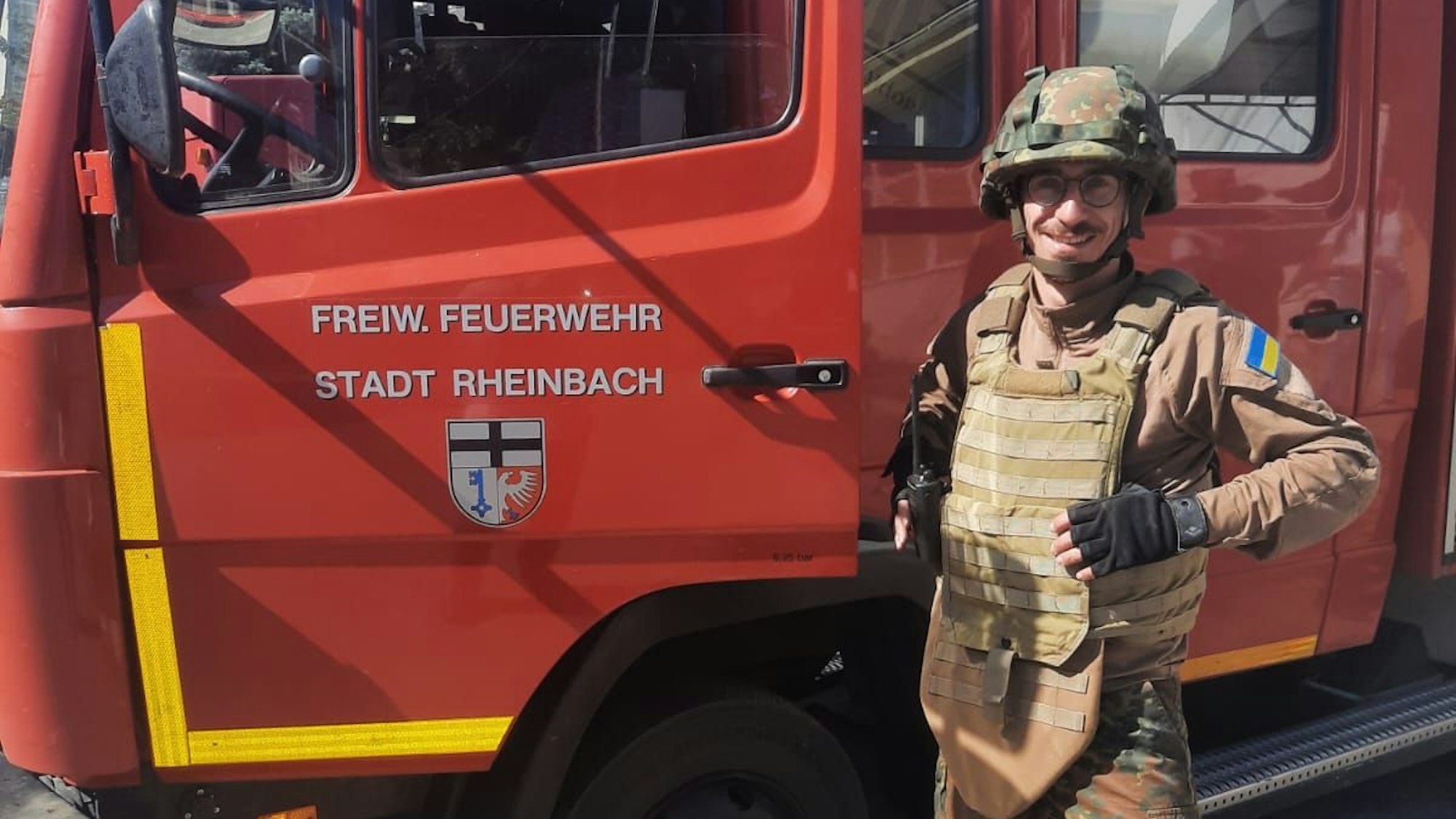 Rheinbach hilft bei Charkiv erlebt Raketenbeschuss und gibt Rheinbacher Feuerwehrauto ab
