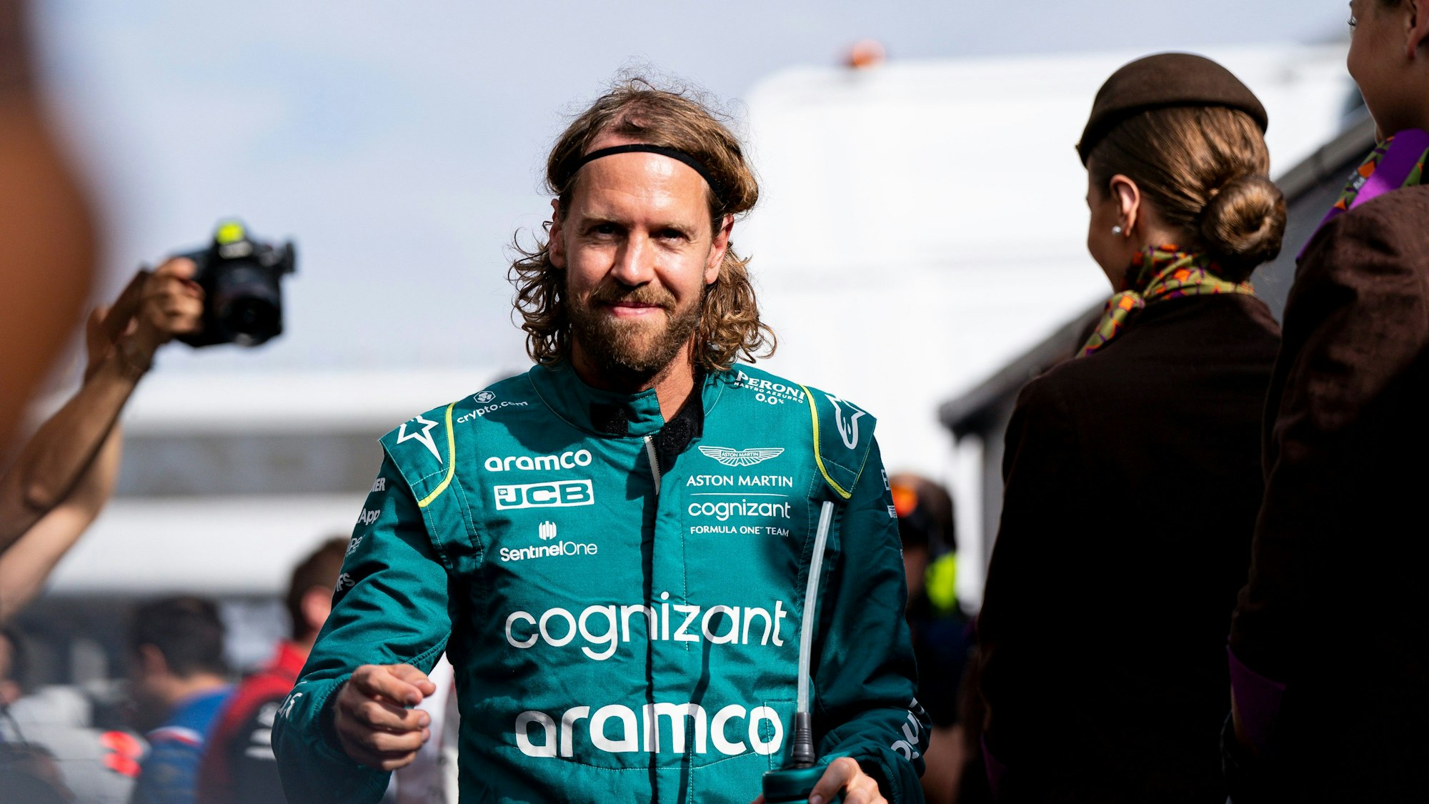 Sebastian Vettel aus Deutschland vom Team Aston Martin vor seinem letzten Rennen beim Großen Preis von Abu Dhabi.