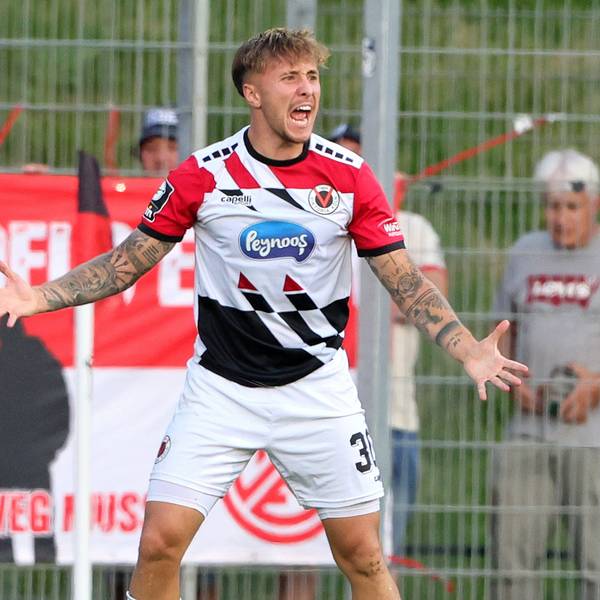FC Viktoria Köln vs. RW Essen, 3. Liga, von links: Luca Marseiler (Viktoria), 23.08.2023, Bild: Herbert Bucco