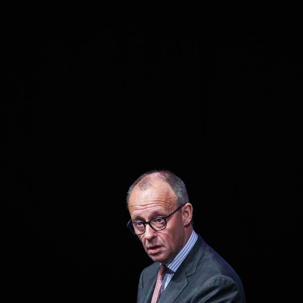 Friedrich Merz, CDU-Bundesvorsitzender, spricht auf dem CDU-Landesparteitag Sachsen-Anhalts.