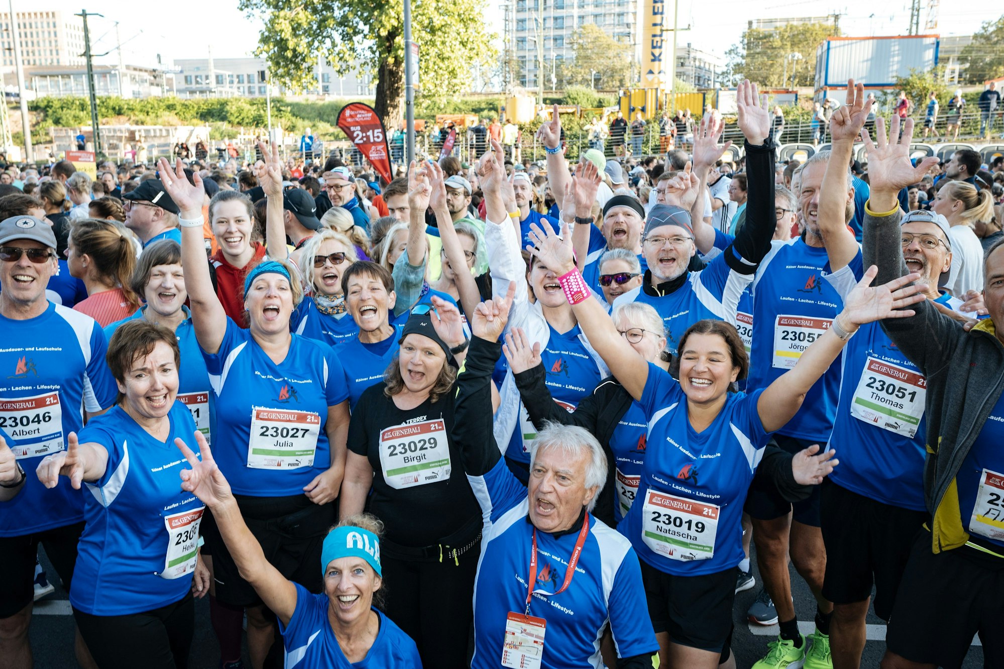 26 Frauen und Männer liefen mithilfe der Kölner Lauf- und Ausdauerschule ihren ersten Halbmarathon
