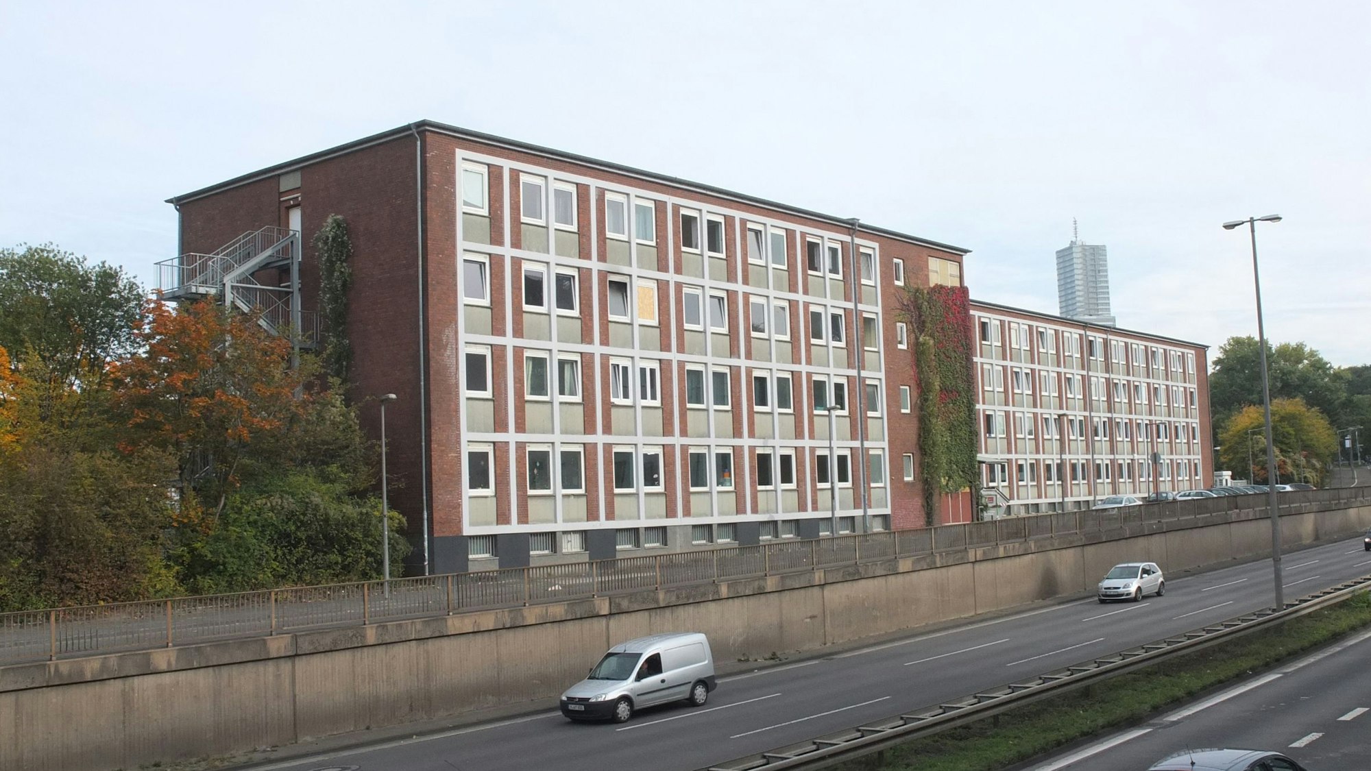 Die Notunterkunft für Geflüchtete an der Herkulesstraße.