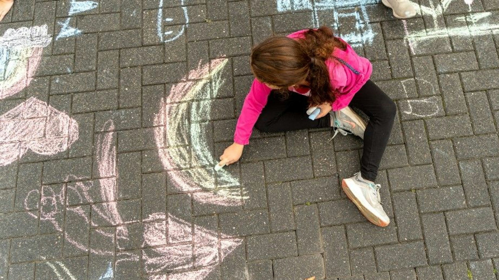 Auch eine Malaktion zählte zu den Angeboten der Mobilitätswoche in Bergisch Gladbach.