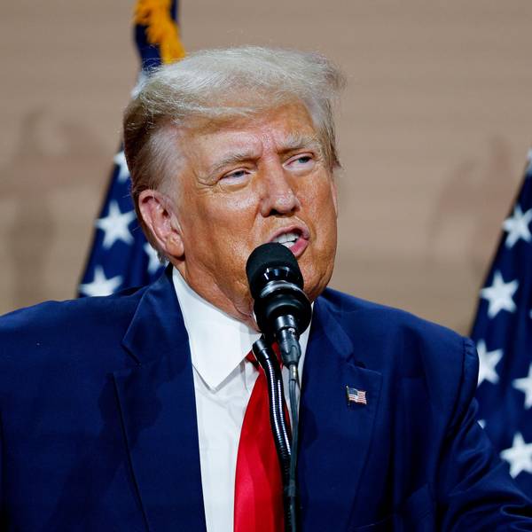 FILE - Former President Donald Trump speaks in Clinton Township, Mich., Wednesday, Sept. 27, 2023. Starting Monday, Oct. 2, Judge Arthur Engoron will preside over a non-jury trial in Manhattan to resolve remaining claims in New York Attorney General Letitia James’ lawsuit against former President Donald Trump, his company and top executives. (AP Photo/Mike Mulholland, File)