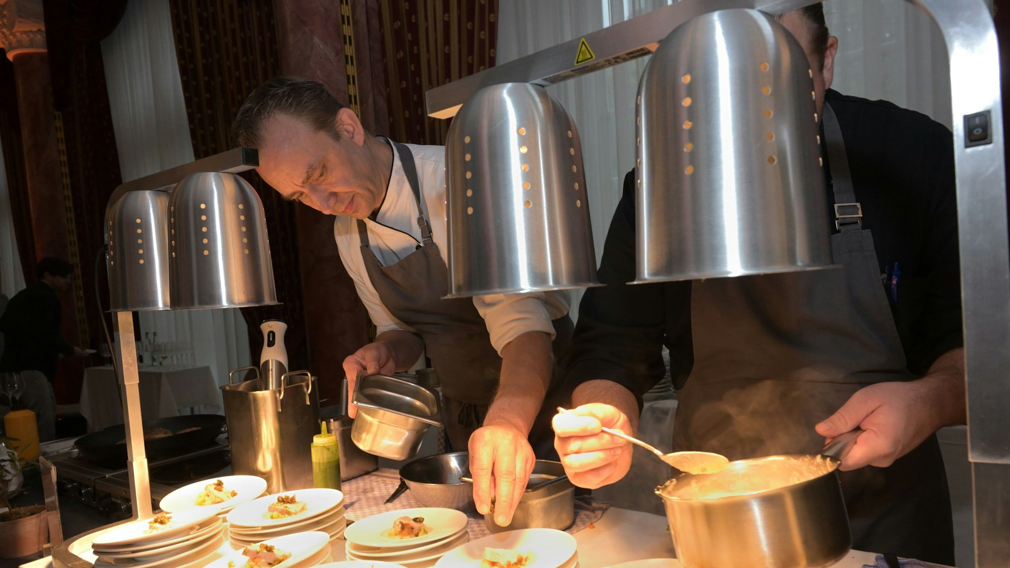 Das Hotel „Zum Schwanen“ bot Kalbstafelspitz mit Kartoffel, Meerrettich und Kapern an.