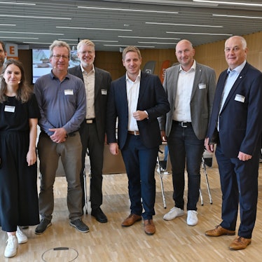 Teilnehmer einer Klimakonferenz in Vogelsang.