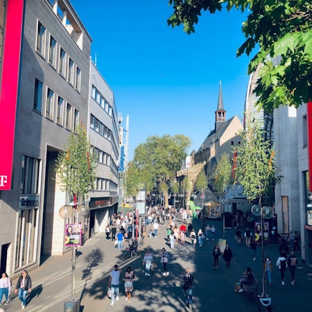 Die Schildergasse in Köln.