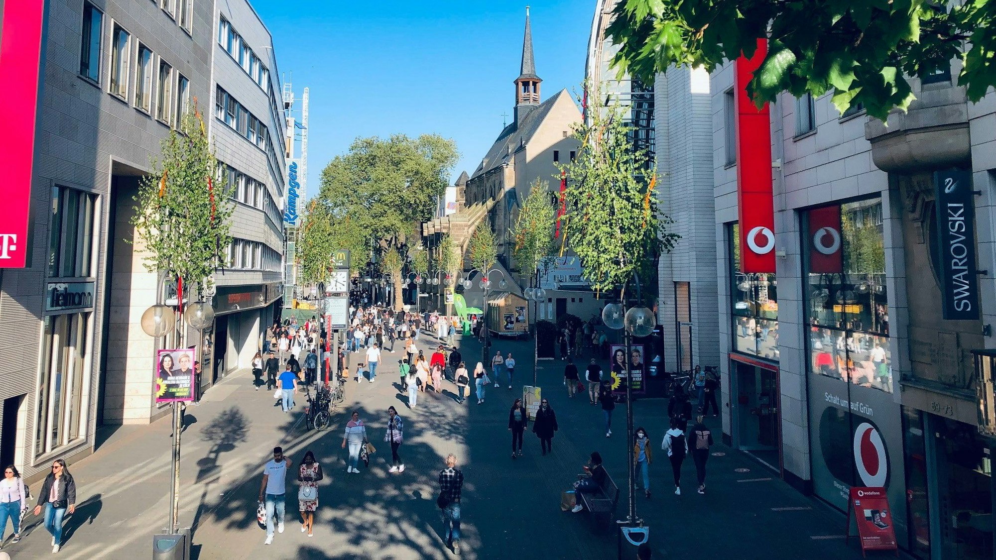Die Schildergasse in Köln.