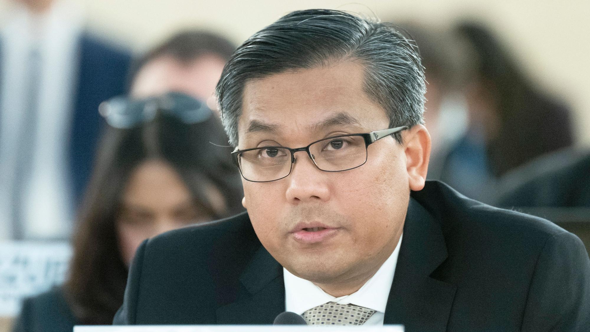 Kyaw Moe Tun als UN-Botschafter in Genf.