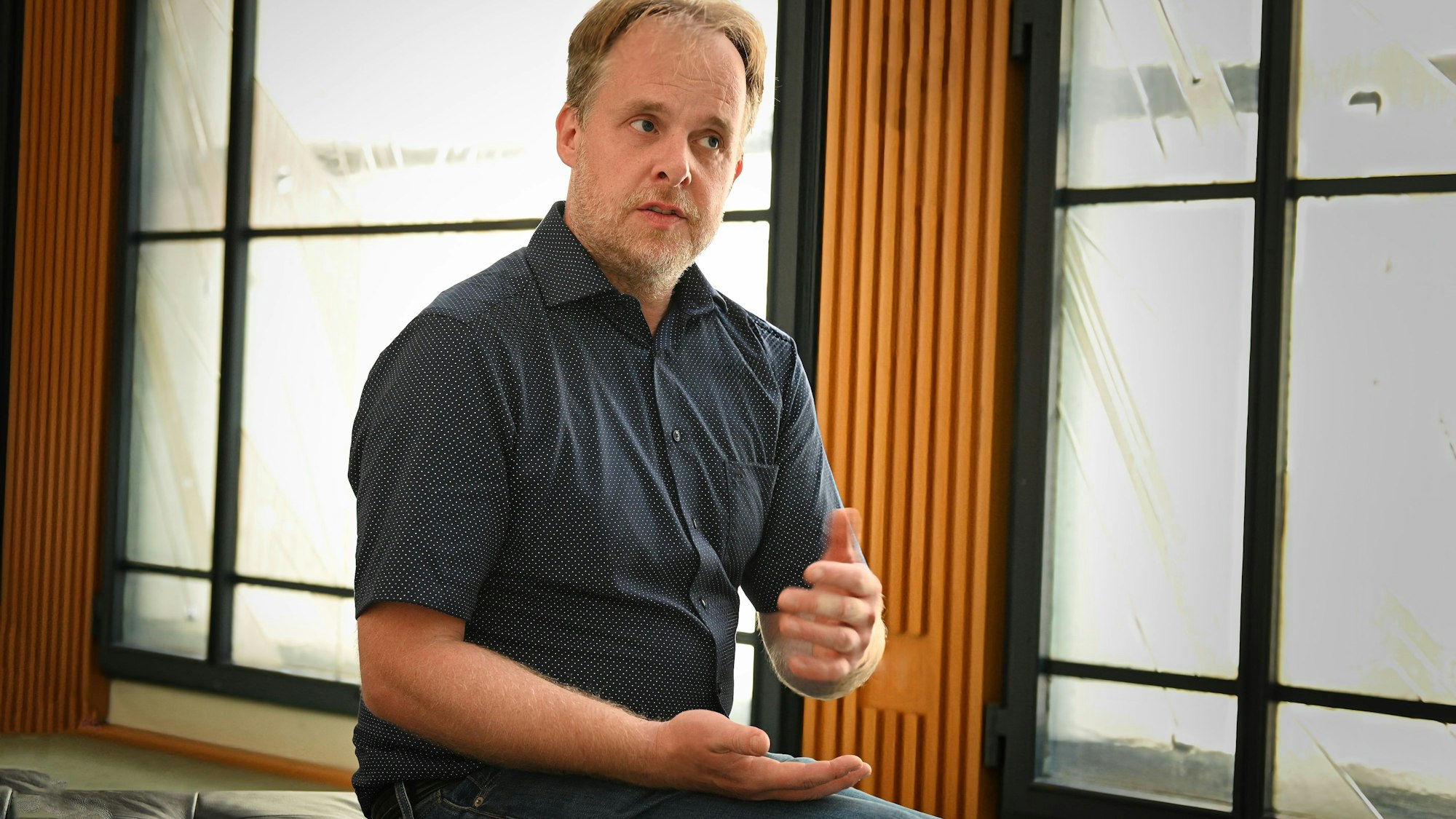 Der Vorsitzende des Fördervereins, Michael Geismann, zur Orchesterakademie des WDR.