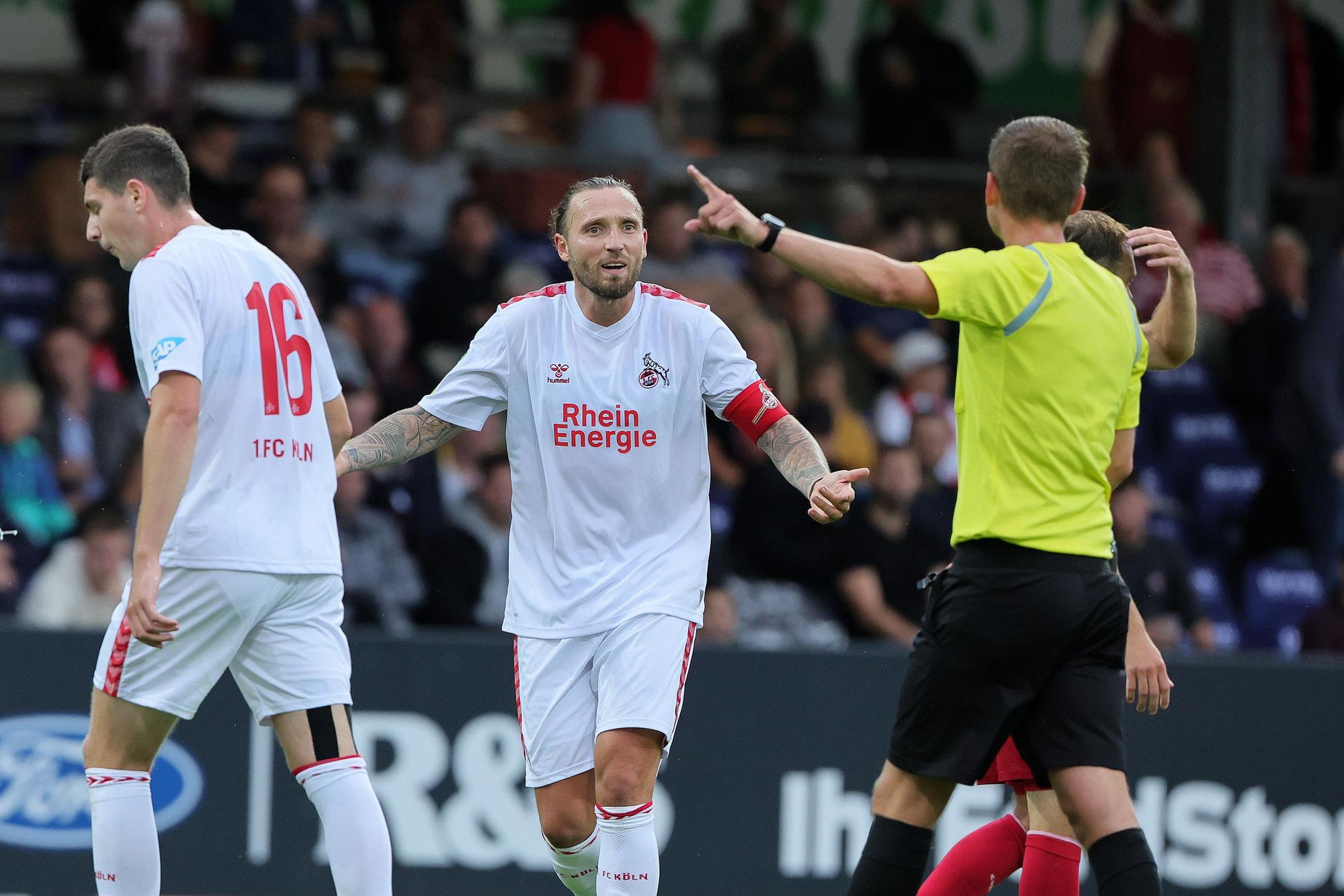 SC Fortuna Köln vs. 1. FC Köln U21, 4.Liga,
Mitte: Marco Höger (1. FC Köln), 01.08.2023, Bild: Herbert Bucco