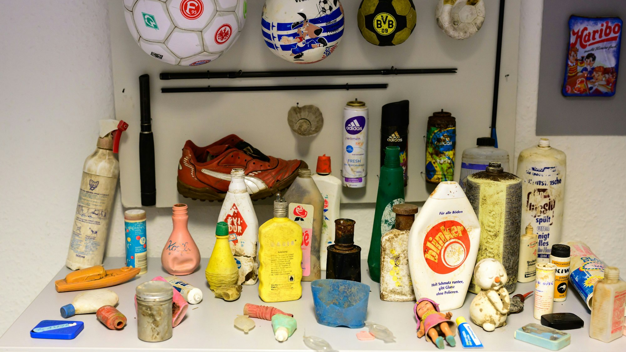 Fundstücke aus dem Rhein im Müllseum