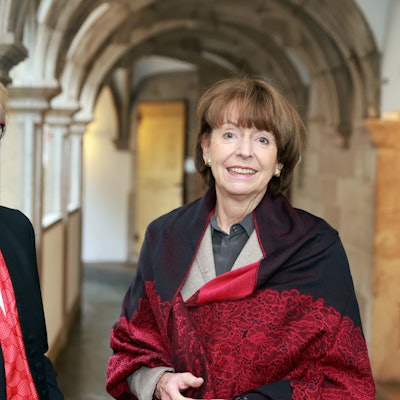 Eva Maria Welskop-Deffaa mit Kölns Oberbürgermeisterin Henriette Reker.