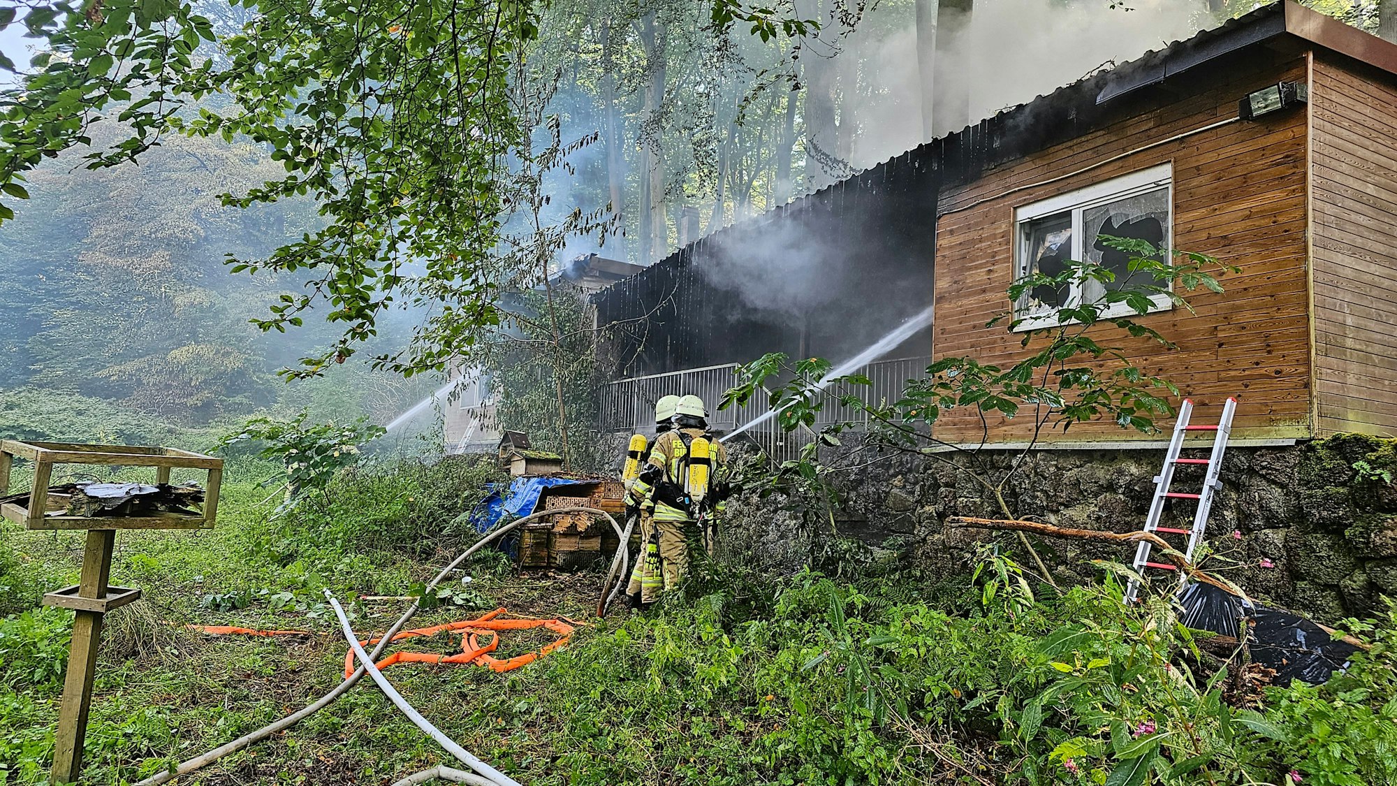 Insgesamt vier Stunden dauerte der Einsatz.