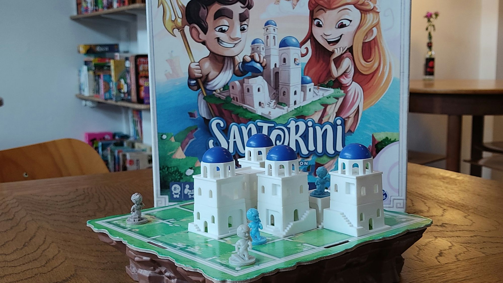 Das Brettspiel „Santorini“ ist eines von rund 500 Spielen im Bingo Club