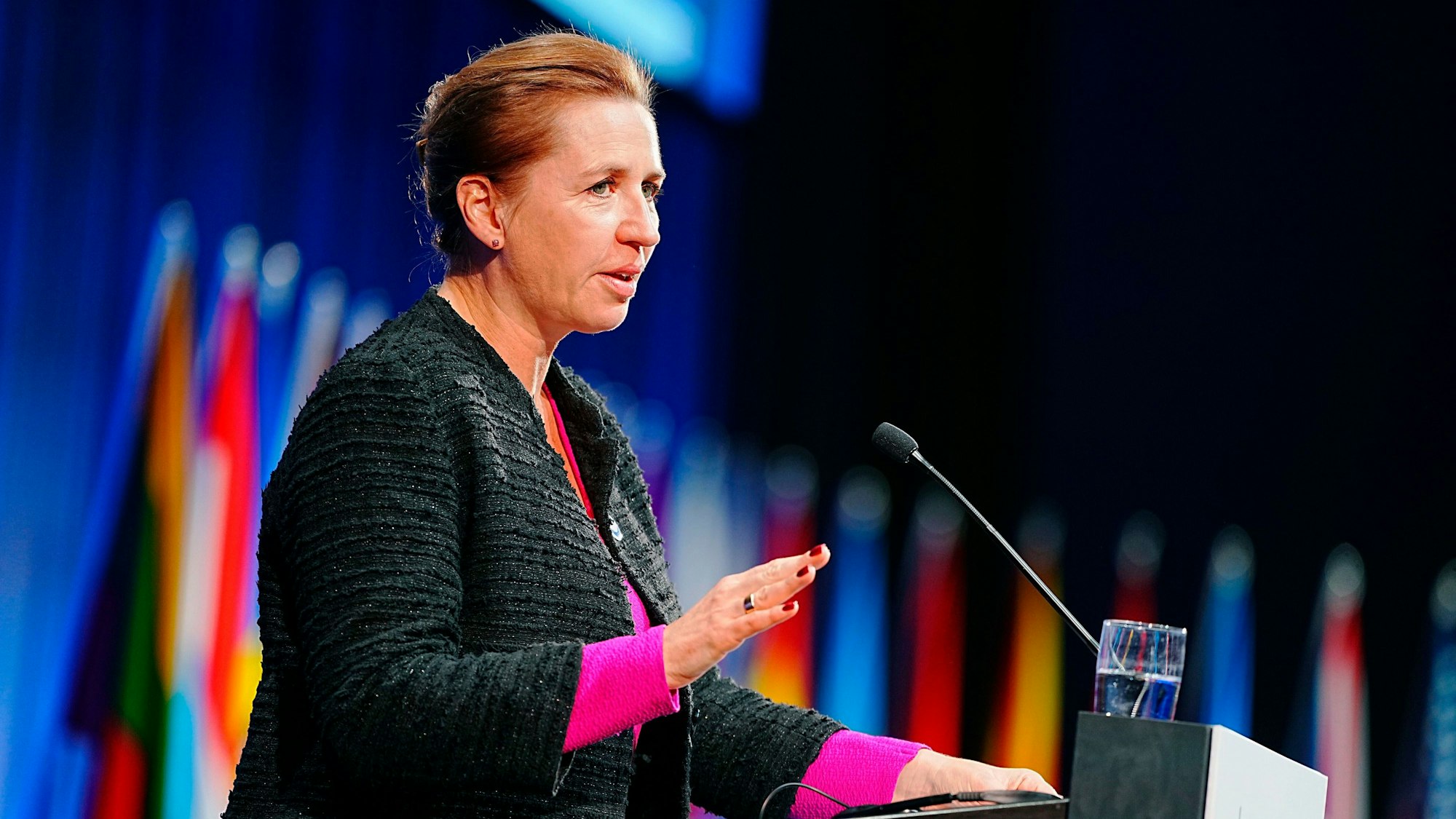 09.10.2023, Dänemark, Kopenhagen: Mette Frederiksen, Ministerpräsidentin von Dänemark