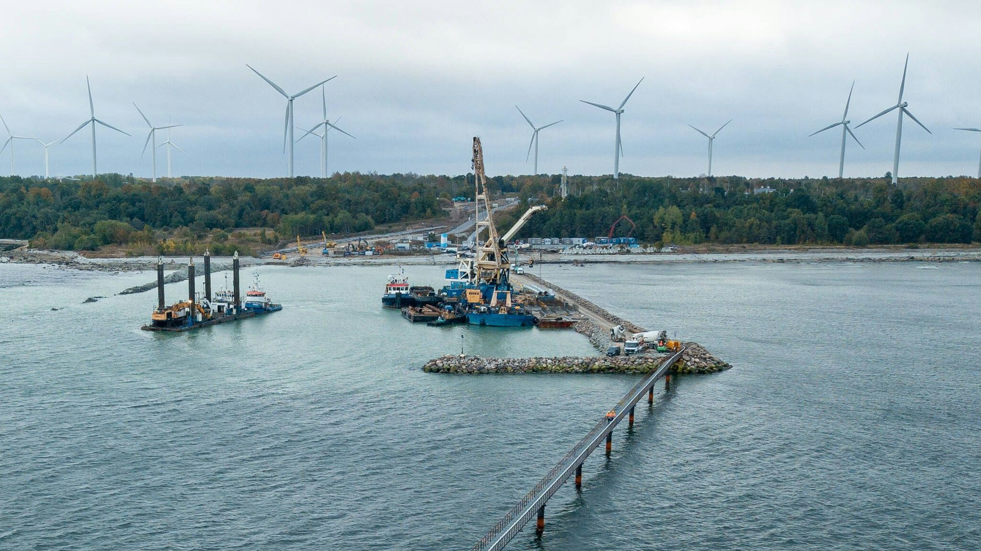Ein Terminal der Ostsee-Pipeline Balticconnector in Estland. Laut finnischen Angaben sei das Leck an der Gas-Pipeline durch „äußeren Einfluss“ entstanden. Sicherheitskreise vermuten eine Beteiligung Russlands.