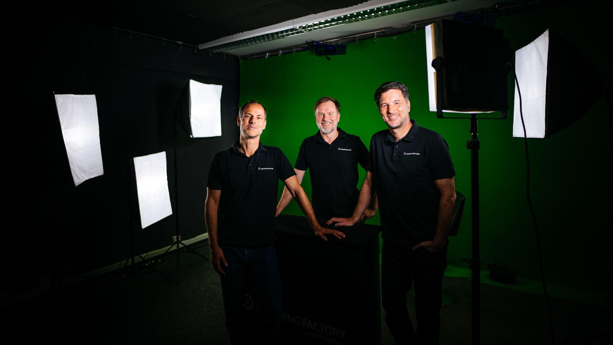 Das Gründer-Team der Streaming-Factory: Thomas Sturm, Robert Schwalbe und Andreas Erb (v.l.).