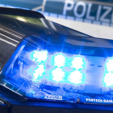 Das Blaulicht eines Polizeiwagens.