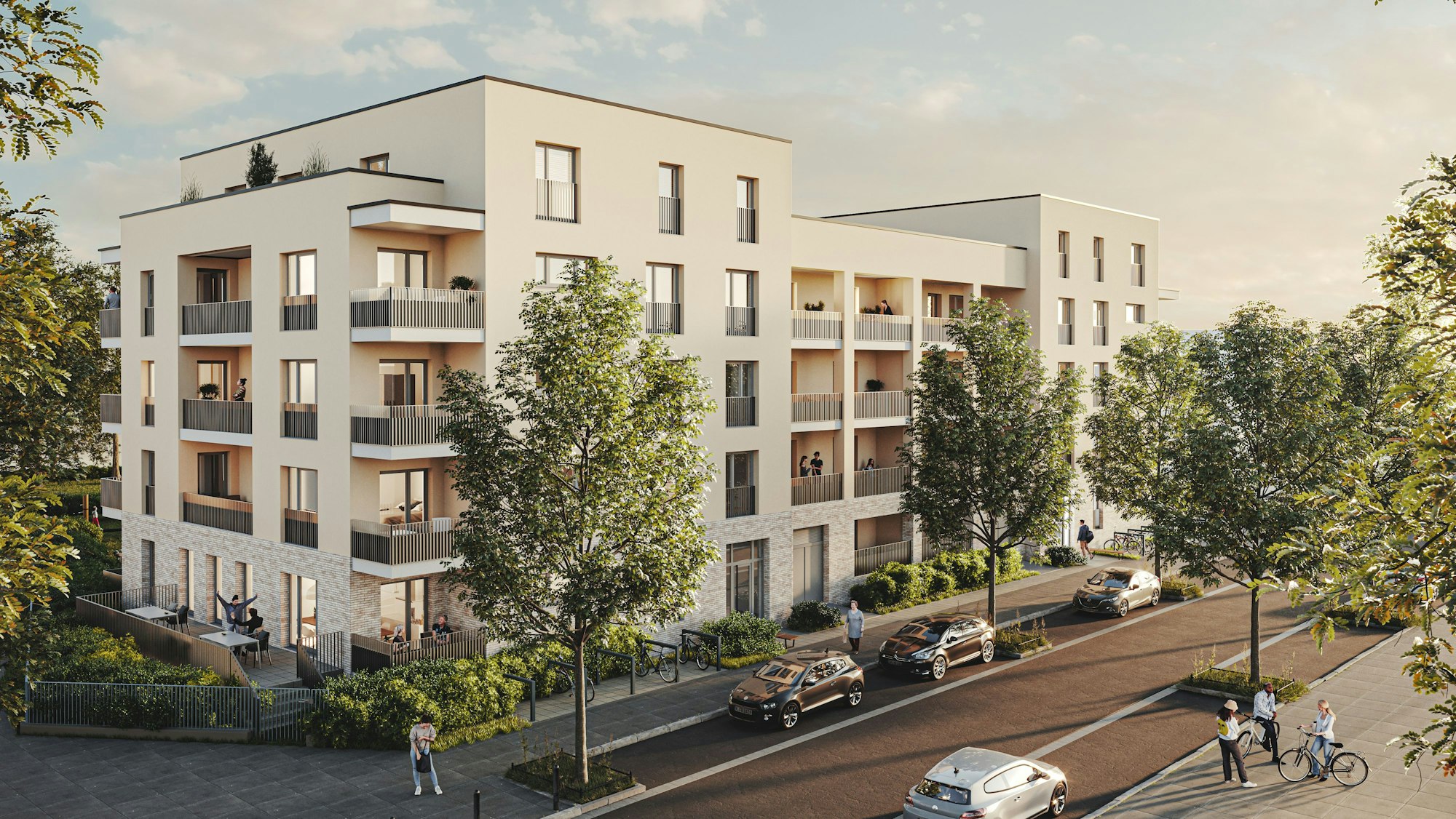 Das Gebäude in der Außenansicht