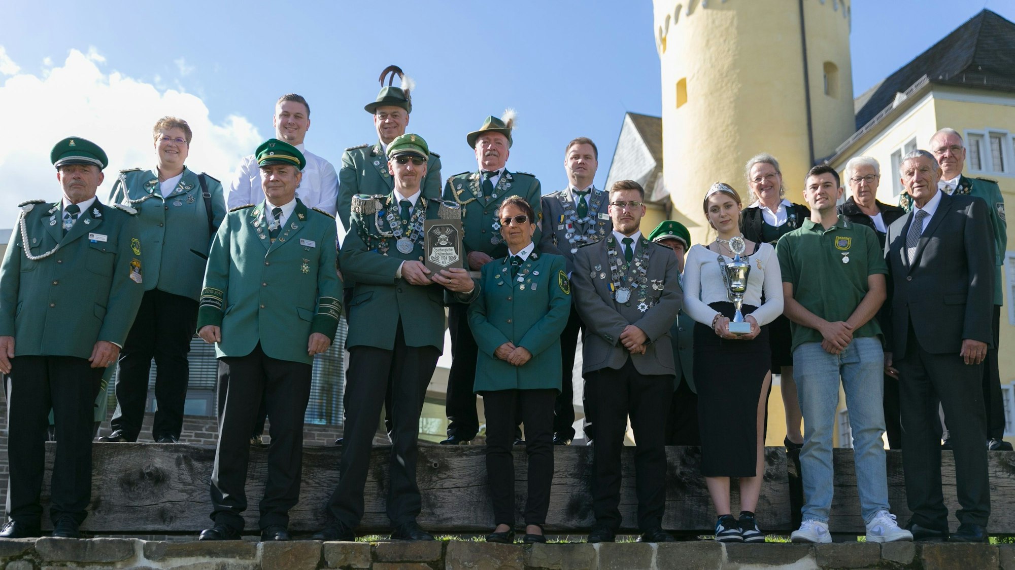 Kreispokalübergabe des oberbergischen Schützenbundes auf Schloss Homburg.