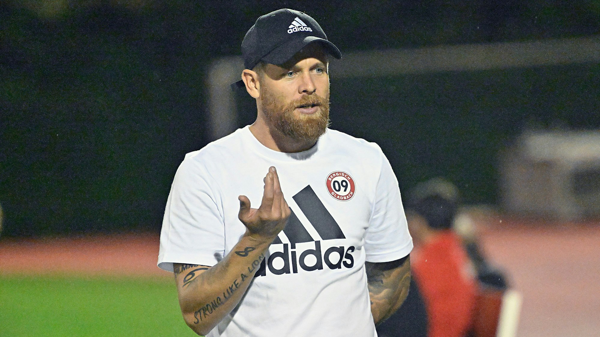 Mike Wunderlich an der Seitenlinie